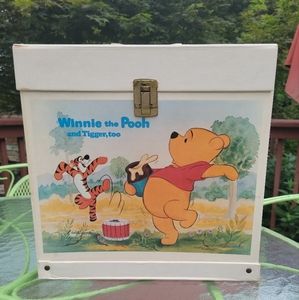 Vintage Winnie the Pooh record carrying case